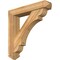 Ekena Millwork Olympic Arts and Crafts Rough Sawn Bracket w/ Offset Brace, Western Red Cedar, 6"W x 30"D x 30"H BKT0604X30X30OLY03RWR - alternate 1